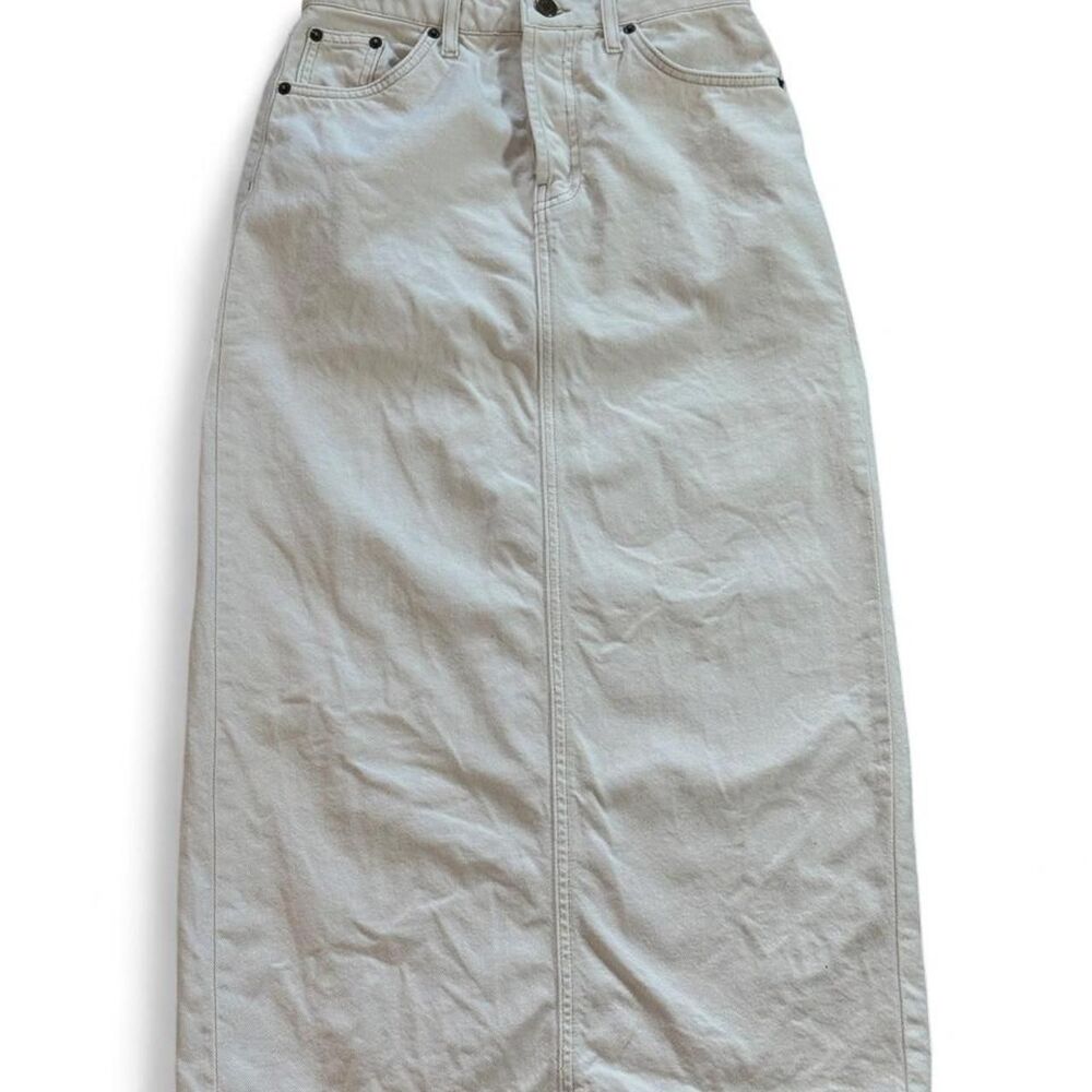 Topshop Women's White and Cream Skirt